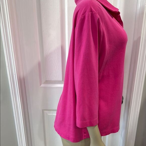 Rabe Women's Pink Polo Top - Picture 4 of 8